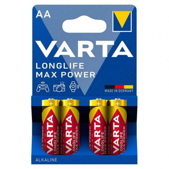 Varta Max Power 4706 (Max Tech) batteries - 4 pieces AA / LR6 (VART20632) Varta Max Power 4706 (Max Tech) batteries - 4 pieces AA / LR6 (VART20632)