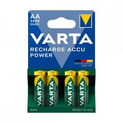 Varta Pro R2U R6 AA 2600mAh Rechargeable Batteries (VART10108) Varta Pro R2U R6 AA 2600mAh Rechargeable Batteries (VART10108)