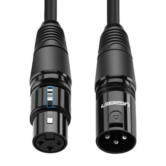 Ugreen XLR female to XLR male cable AV130 3m black (20711B) (UGR20711B)