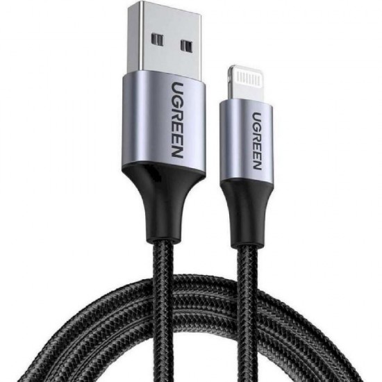 Ugreen Cable Lightning to USB 2.4A US199 1m Black (60156) (UGR60156)