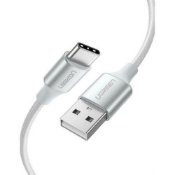 Ugreen Nickel-plated USB-C cable QC3.0 1m white (60131) (UGR60131)