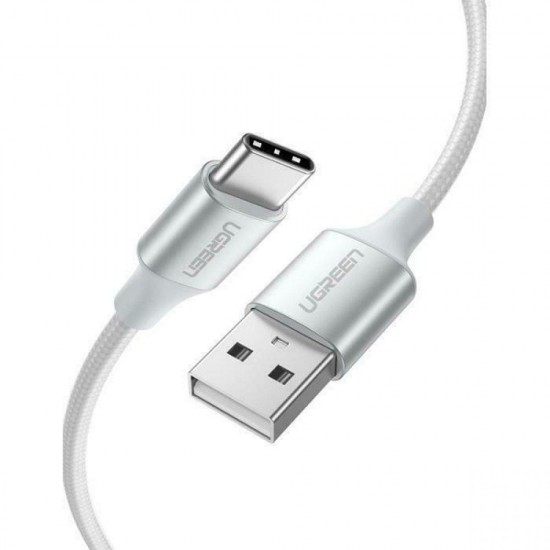 Ugreen Nickel-plated USB-C cable QC3.0 1m white (60131) (UGR60131)