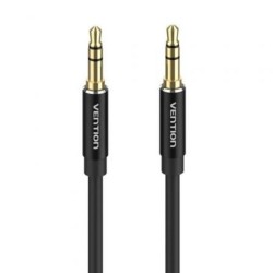 VENTION 3.5mm Male to Male Audio Cable 5M Black Aluminum Alloy Type (BAXBJ) (VENBAXBJ) VENTION 3.5mm Male to Male Audio Cable 5M Black Aluminum Alloy Type (BAXBJ) (VENBAXBJ)