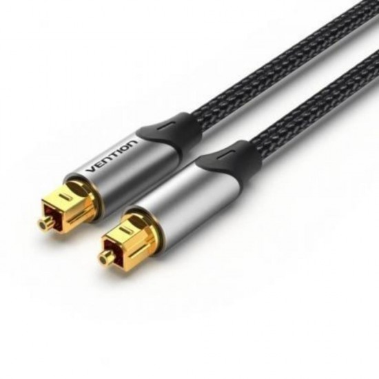 VENTION Optical Fiber Audio Cable 1M Black Aluminum Alloy Type (BAVHF) (VENBAVHF) VENTION Optical Fiber Audio Cable 1M Black Aluminum Alloy Type (BAVHF) (VENBAVHF)