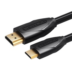 VENTION Mini HDMI to HDMI Cable 1.5M Black (VAA-D02-B150) (VENVAA-D02-B150) VENTION Mini HDMI to HDMI Cable 1.5M Black (VAA-D02-B150) (VENVAA-D02-B150)