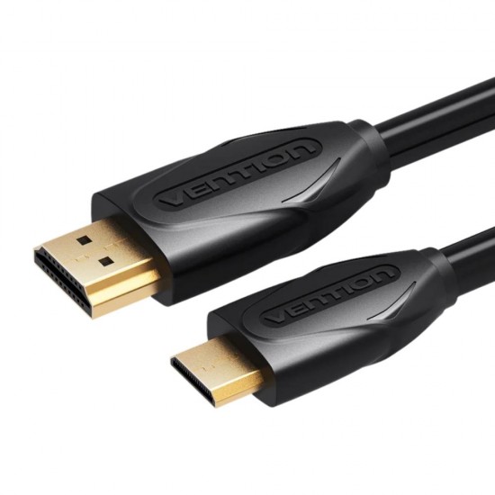 VENTION Mini HDMI to HDMI Cable 1.5M Black (VAA-D02-B150) (VENVAA-D02-B150) VENTION Mini HDMI to HDMI Cable 1.5M Black (VAA-D02-B150) (VENVAA-D02-B150)