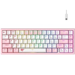 Havit Gaming Mechanical Keyboard 60% Pink (KB874L-PK) (HAVKB874L-PK)