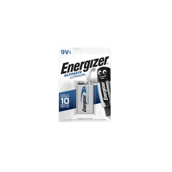 Energizer Lithium battery LA522 Ultimate Lithium LA522/9V 6F22 (ENE8440) Energizer Lithium battery LA522 Ultimate Lithium LA522/9V 6F22 (ENE8440)