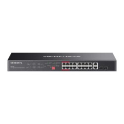 Mercusys 20-Port Gigabit Rackmount Switch with 16-Port PoE+ (MS120GP) (MERMS120GP) Mercusys 20-Port Gigabit Rackmount Switch with 16-Port PoE+ (MS120GP) (MERMS120GP)