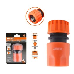 Shind Ταχυσυνδεσμος Με Βαλβιδα Στοπ 1/2