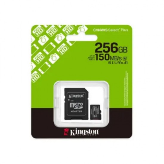 Kingston Micro SD 256GB Cl10 Canvas S.Plus SDCS3/256GB +Ad.SD (SDCS3/256GB) (KINSDCS3-256GB) Kingston Micro SD 256GB Cl10 Canvas S.Plus SDCS3/256GB +Ad.SD (SDCS3/256GB) (KINSDCS3-256GB)