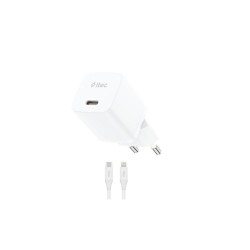 ttec SmartCharger GAN 20W PD Travel Fast Charger + USB-C - Lightning Cable 150cm White (2SCG20LB) (TTEC2SCG20LB) ttec SmartCharger GAN 20W PD Travel Fast Charger + USB-C - Lightning Cable 150cm White (2SCG20LB) (TTEC2SCG20LB)