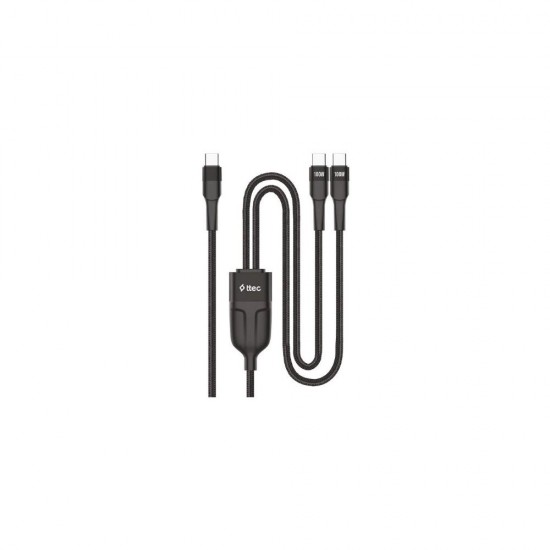 ttec AlumiCable Duo USB-C – 2 USB-C 100W Fast Charge Cable150cm (2DK55S) (TTEC2DK55S) ttec AlumiCable Duo USB-C – 2 USB-C 100W Fast Charge Cable150cm (2DK55S) (TTEC2DK55S)