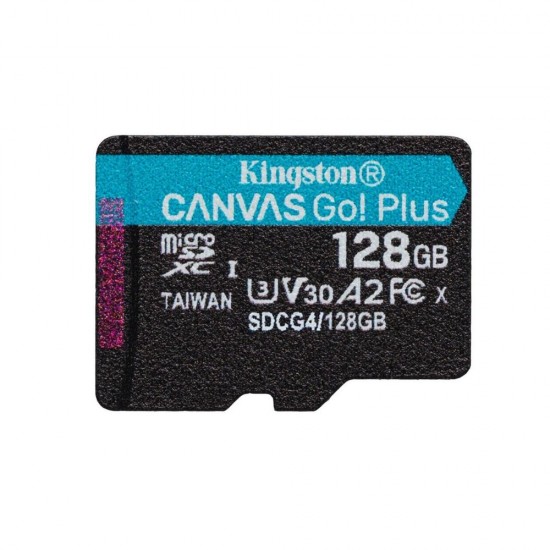Kingston microSD 128GB CanvasGo+ 200MB/s A2 U3 V30 adapt (SDCG4/128GB) (KINSDCG4-128GB) Kingston microSD 128GB CanvasGo+ 200MB/s A2 U3 V30 adapt (SDCG4/128GB) (KINSDCG4-128GB)