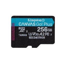 Kingston microSD 256GB CanvasGo+ 200MB/s A2 U3 V30 adapt (SDCG4/256GB) (KINSDCG4-256GB)