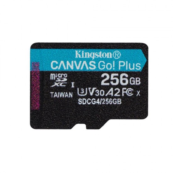 Kingston microSD 256GB CanvasGo+ 200MB/s A2 U3 V30 (SDCG4/256GBSP) (KINSDCG4-256GBSP) Kingston microSD 256GB CanvasGo+ 200MB/s A2 U3 V30 (SDCG4/256GBSP) (KINSDCG4-256GBSP)