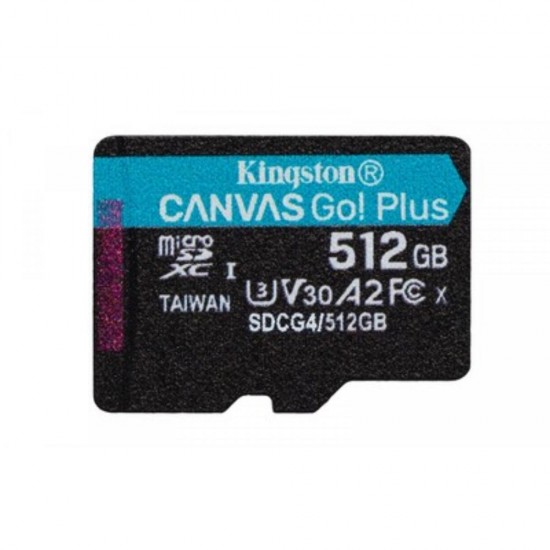 Kingston microSD 512GB CanvasGo+ 200MB/s A2 U3 V30 (SDCG4/512GBSP) (KINSDCG4-512GBSP) Kingston microSD 512GB CanvasGo+ 200MB/s A2 U3 V30 (SDCG4/512GBSP) (KINSDCG4-512GBSP)