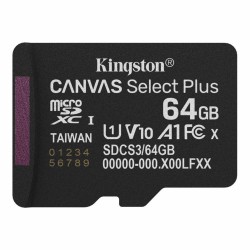 Kingston microSD 64GB Canvas Select+ G3 150MB/s (SDCS3/64GBSP) (KINSDCS3-64GBSP) Kingston microSD 64GB Canvas Select+ G3 150MB/s (SDCS3/64GBSP) (KINSDCS3-64GBSP)