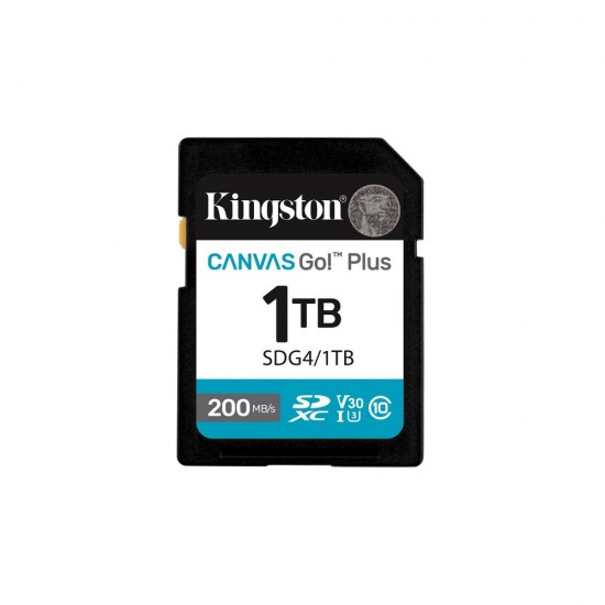 Kingston SD 1TB Canvas Go Plus 200/MB/s C10 U3 V30 (SDG4/1TB) (KINSDG4-1TB) Kingston SD 1TB Canvas Go Plus 200/MB/s C10 U3 V30 (SDG4/1TB) (KINSDG4-1TB)