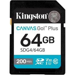Kingston SD 64GB Canvas Go Plus 200/MB/s C10 U3 V30 (SDG4/64GB) (KINSDG4-64GB) Kingston SD 64GB Canvas Go Plus 200/MB/s C10 U3 V30 (SDG4/64GB) (KINSDG4-64GB)