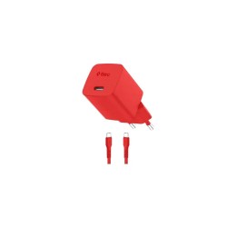 ttec SmartCharger GAN 45W PD Travel Fast Charger+ USB-C - USB-C 3A Cable Neon Red (2SCG45CNK) (TTEC2SCG45CNK) ttec SmartCharger GAN 45W PD Travel Fast Charger+ USB-C - USB-C 3A Cable Neon Red (2SCG45CNK) (TTEC2SCG45CNK)