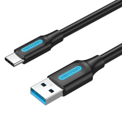 VENTION USB 3.0 A Male to C Male Cable 0.5M Black PVC Type (COZBD) (VENCOZBD)