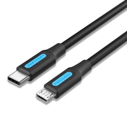 VENTION USB 2.0 C Male to Micro-B Male 2A Cable 2M Black (COVBH) (VENCOVBH)