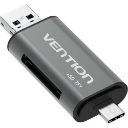 VENTION USB2.0 Multi-function Card Reader Gray (CCJH0) (VENCCJH0)