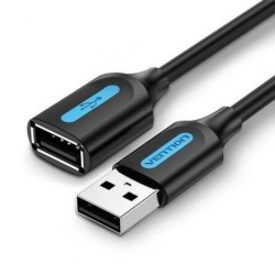 VENTION USB 2.0 A Male to A Female Extension Cable 1.5M black PVC Type (CBIBG) (VENCBIBG) VENTION USB 2.0 A Male to A Female Extension Cable 1.5M black PVC Type (CBIBG) (VENCBIBG)