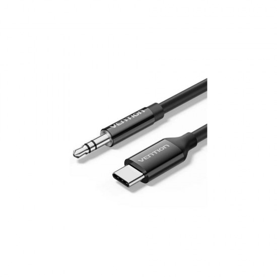 VENTION USB-C Male to 3.5mm Male Audio Cable with DAC Adapter 1M Black ABS Type (BIFBF) (VENBIFBF)