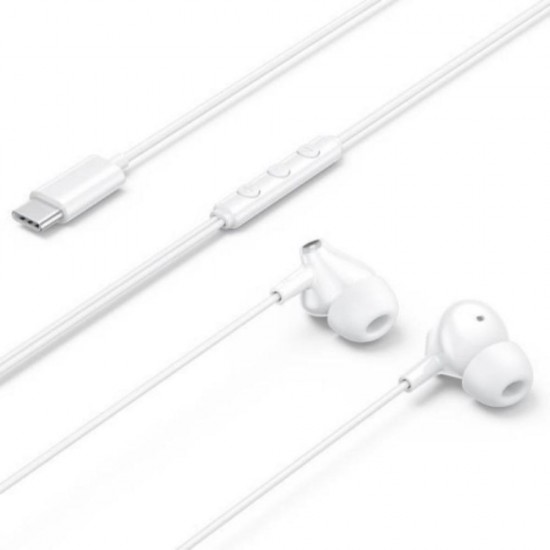 VENTION ECHO LITE USB-C In-Ear Wired Headphones with DAC Adapter 1.2M White (GBBWAV) (VENGBBWAV)