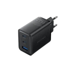 VENTION 3-Port USB (C + C + A) GaN Charger (65W/65W/60W) EU-Plug Black (FERB0-EU) (VENFERB0-EU) VENTION 3-Port USB (C + C + A) GaN Charger (65W/65W/60W) EU-Plug Black (FERB0-EU) (VENFERB0-EU)