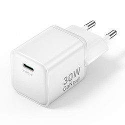 VENTION 1-Port USB-C GaN Charger (30W) EU-Plug White (FCIW0-EU) (VENFCIW0-EU)