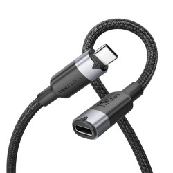 VENTION USB 3.2 Gen2 C Male to C Female 10Gbps Extension Cable 0.5M Black Aluminum Alloy Type (TRFBD) (VENTRFBD) VENTION USB 3.2 Gen2 C Male to C Female 10Gbps Extension Cable 0.5M Black Aluminum Alloy Type (TRFBD) (VENTRFBD)
