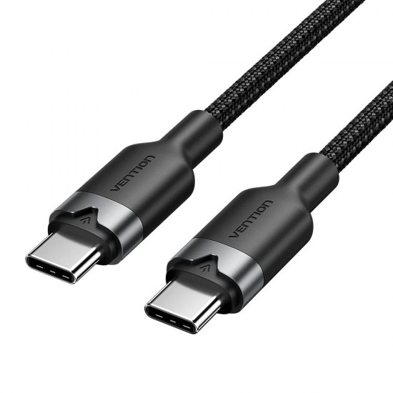 VENTION USB 2.0 Type-C Male to Type-C Male 3A Cable 2M Black PVC Type (TRCBH) (VENTRCBH)