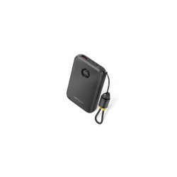 VENTION 10000mAh Power Bank (USB-C + USB-C/USB-C/USB-A) with Built-in USB-C to USB-C Cable 22.5W Black LED Display Universal Type (FKAB0-C-TY) (VENFKAB0-C-TY)