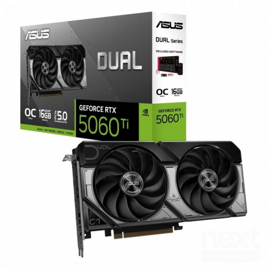 Asus GeForce RTX 5060 Ti 16GB GDDR7 Dual OC (90YV0MH0-M0NA00) (ASU90YV0MH0-M0NA00) Asus GeForce RTX 5060 Ti 16GB GDDR7 Dual OC (90YV0MH0-M0NA00) (ASU90YV0MH0-M0NA00)