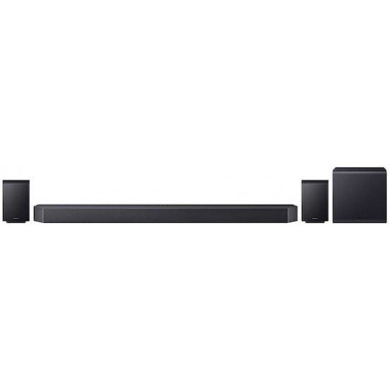 Samsung Soundbar Q990H 11.1.4ch Wireless Dolby Atmos Rear Speakers Q-Symphony SpaceFit Sound Pro (HW-Q990H) (SAMHW-Q990H-EN)