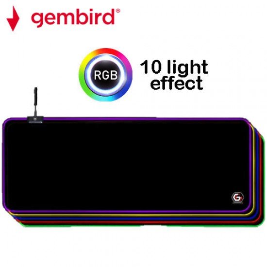 GEMBIRD GAMING MOUSE PAD WITH LED LIGHT FX EXTRA LARGE 300 x 800 GEMBIRD GAMING MOUSE PAD WITH LED LIGHT FX EXTRA LARGE 300 x 800