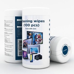 GEMBIRD ALCOHOL SCREEN CLEANING WIPRES (100PCS) GEMBIRD ALCOHOL SCREEN CLEANING WIPRES (100PCS)