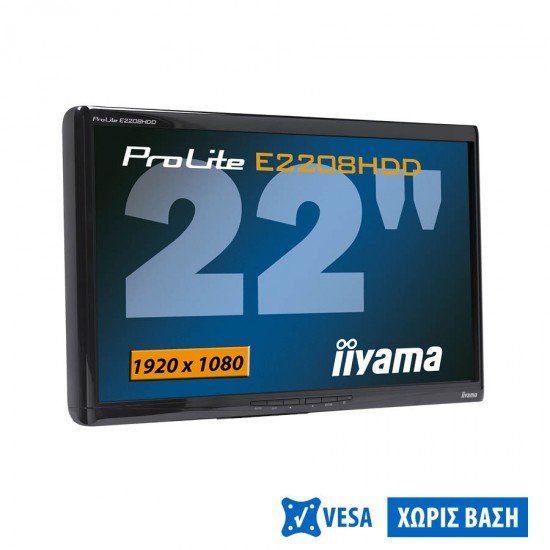 Used Monitor E2208HDD TFT/iiyama/22``FHD/1920x1080/Wide/Black/No Stand/D-SUB & DVI-D Used Monitor E2208HDD TFT/iiyama/22``FHD/1920x1080/Wide/Black/No Stand/D-SUB & DVI-D