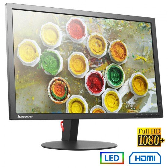 Used (A-) Monitor T2454 LED/Lenovo /24``FHD/1920x1200/Wide/Black/Grade A-/D-SUB & DP & HDMI & USB HU Used (A-) Monitor T2454 LED/Lenovo /24``FHD/1920x1200/Wide/Black/Grade A-/D-SUB & DP & HDMI & USB HU