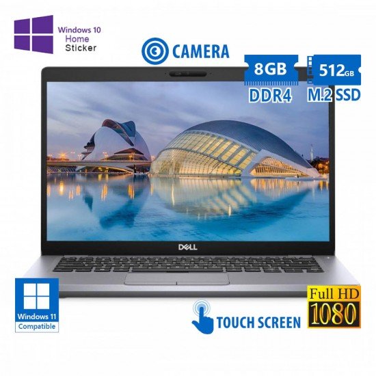 Dell (A-) Latitude 5410 i5-10210U/14``FHD Touchscreen/8GB DDR4/512GB M.2 SSD/No ODD/Camera/10H Grade Dell (A-) Latitude 5410 i5-10210U/14``FHD Touchscreen/8GB DDR4/512GB M.2 SSD/No ODD/Camera/10H Grade