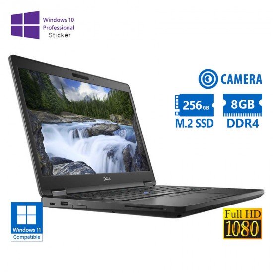 Dell (A-) Latitude 5491 i7-8850H/14\\"FHD/8GB DDR4/256GB M.2 SSD/No ODD/Camera/10P Grade A- Refurbishe Dell (A-) Latitude 5491 i7-8850H/14\\"FHD/8GB DDR4/256GB M.2 SSD/No ODD/Camera/10P Grade A- Refurbishe