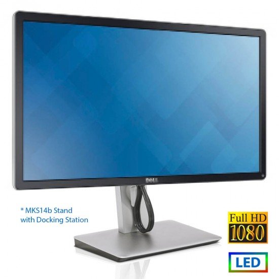 Used Monitor P2414Hx LED/Dell/24\\"FHD/1920x1080/Wide/Dell MKS14b Stand w/Docking Station/Silver/Black Used Monitor P2414Hx LED/Dell/24\\"FHD/1920x1080/Wide/Dell MKS14b Stand w/Docking Station/Silver/Black