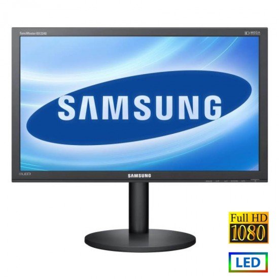 Used (A-) Monitor BX2240 LED/Samsung/22”FHD/1920x1080/Wide/Black/Grade A-/D-SUB & DVI-D Used (A-) Monitor BX2240 LED/Samsung/22”FHD/1920x1080/Wide/Black/Grade A-/D-SUB & DVI-D