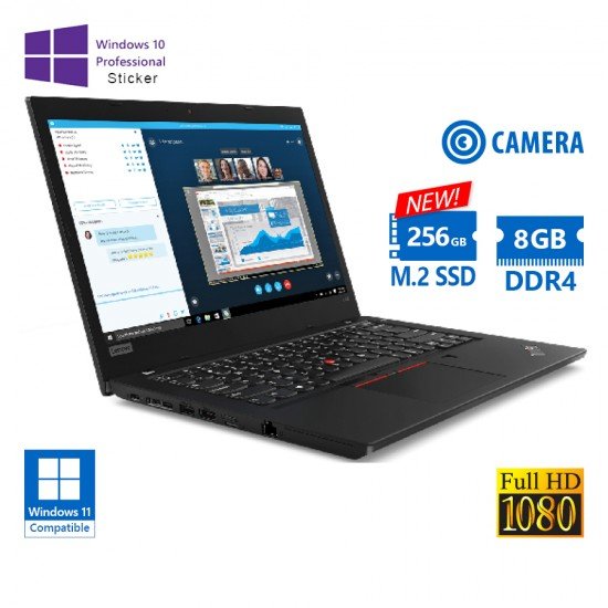 Lenovo (A-) ThinkPad L480 i3-8130U/14\\"FHD/8GB DDR4/256GB M.2 SSD New/No ODD/Camera/10P Grade A- Refu Lenovo (A-) ThinkPad L480 i3-8130U/14\\"FHD/8GB DDR4/256GB M.2 SSD New/No ODD/Camera/10P Grade A- Refu