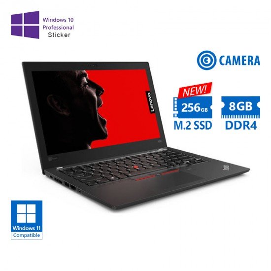 Lenovo ThinkPad X280 i3-8130U/12.5”/8GB DDR4/256GB M.2 SSD New/No ODD/Camera/10P Grade A Refurbished Lenovo ThinkPad X280 i3-8130U/12.5”/8GB DDR4/256GB M.2 SSD New/No ODD/Camera/10P Grade A Refurbished