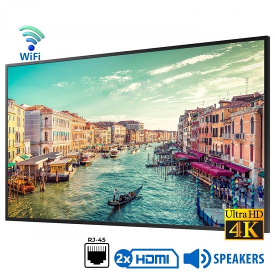 Used (A-) Signage Display QM43R-B WiFi/Samsung/43\\"UHD 4k/3840x2160/Black/w/Speakers/Grade A-/DVI-D & Used (A-) Signage Display QM43R-B WiFi/Samsung/43\\"UHD 4k/3840x2160/Black/w/Speakers/Grade A-/DVI-D &