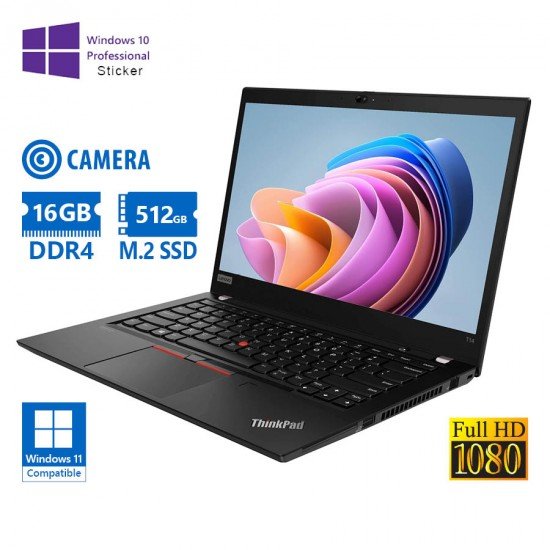 Lenovo ThinkPad T14 Gen 1 Ryzen 7 Pro 4750U/14”FHD/16GB DDR4/512GB M.2 SSD/No ODD/Camera/10P Grade A Lenovo ThinkPad T14 Gen 1 Ryzen 7 Pro 4750U/14”FHD/16GB DDR4/512GB M.2 SSD/No ODD/Camera/10P Grade A